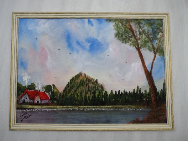 Picture of The two Huts (50 x 70cm)