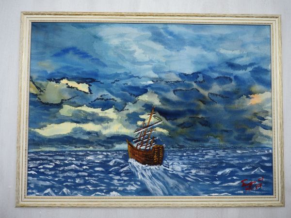 Εικόνα της Θαλασσοδαρμένο Ιστιοφόρο (50 x 70 cm)
