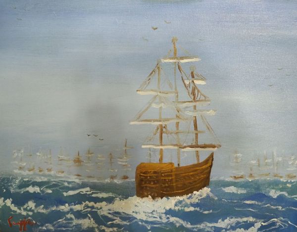 Εικόνα της Ιστιοφόρα (30 x 40 cm) (Σειρά 3)
