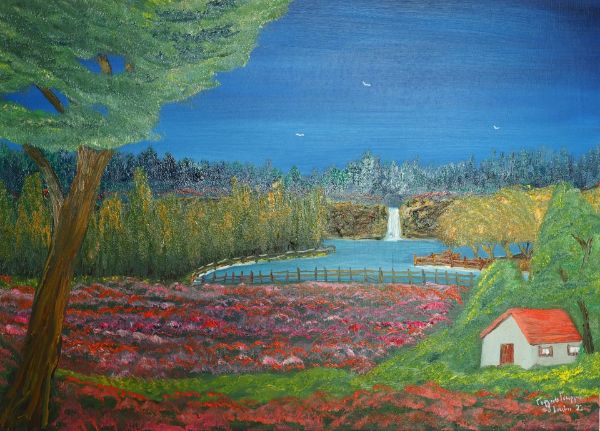 Picture of A Waterfall (50 x 70 cm) (Series 2)