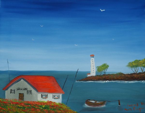 Εικόνα της Ο μοναχικός Ψαράς (30 x 40 cm) (Σειρά 3)