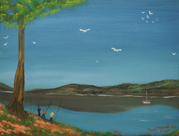 Picture of Fishing in the lake (30 x 40 cm) (Series 3)