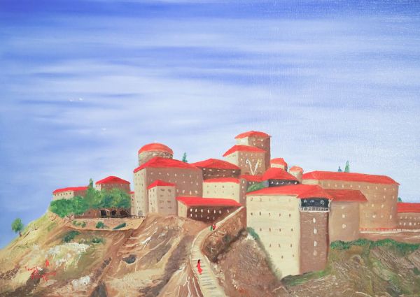 Picture of Monasteries at Meteora (50 x 70 cm) (Series 2)