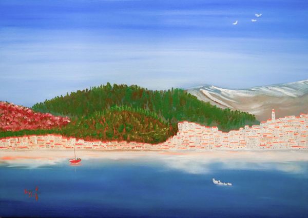 Picture of Kastoria's lake 2  (50 x 70 cm) (series 2)