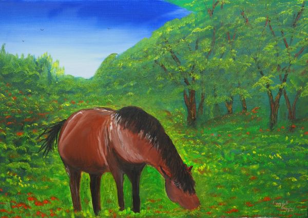 Picture of The untamed steed (50 x 70cm) (Series 2) 