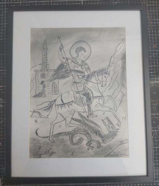 Picture of "Agios (Saint) Georgios" (price includes the frame of size 45x55cm or 18x22 inches)